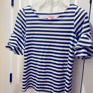 Lilly Pulitzer Ruffle Sleeve Top